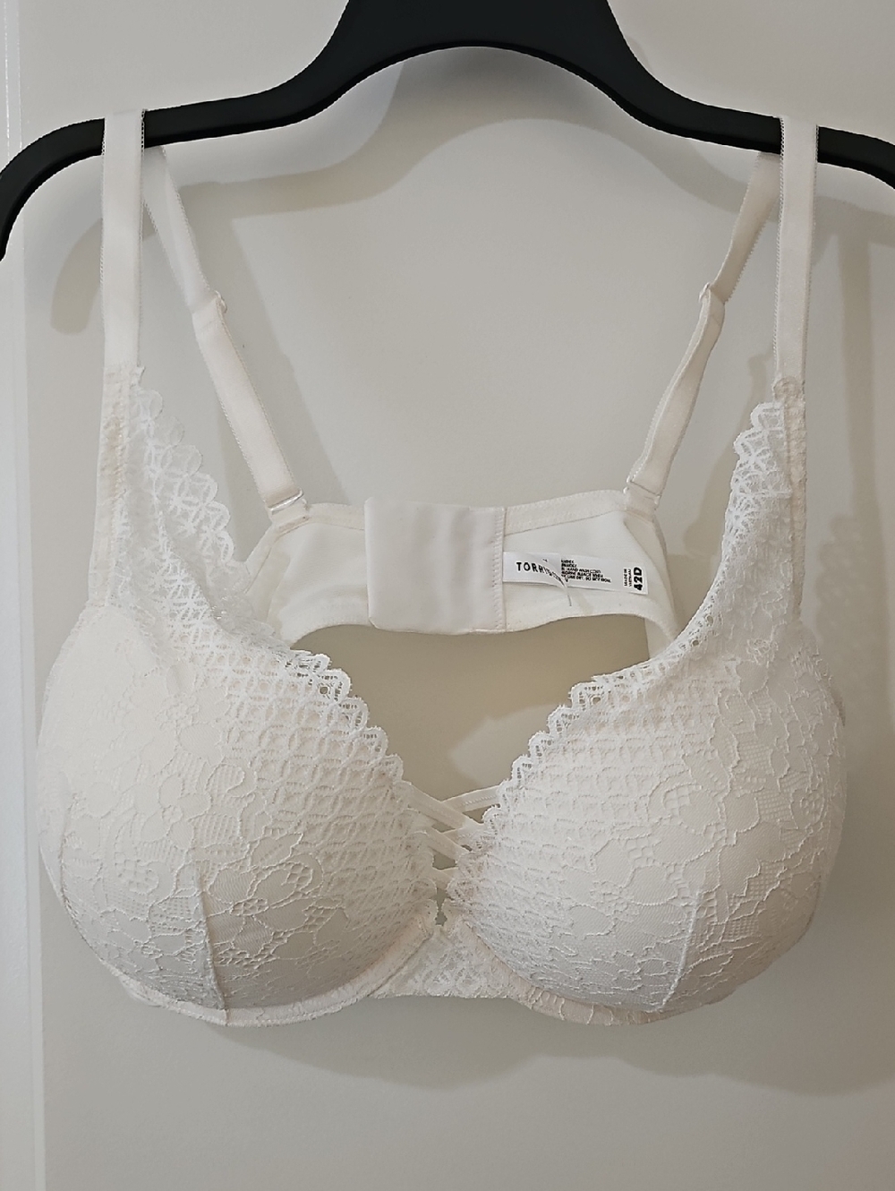 Torrid CURVE Lace Push-Up Bra - Ivory/White